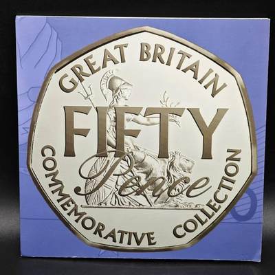 【淘币小摊】实时拍第八百六十一拍   银币套币场   满百包邮可预留二周 每周一统一发货   - 英国50便士纪念套币