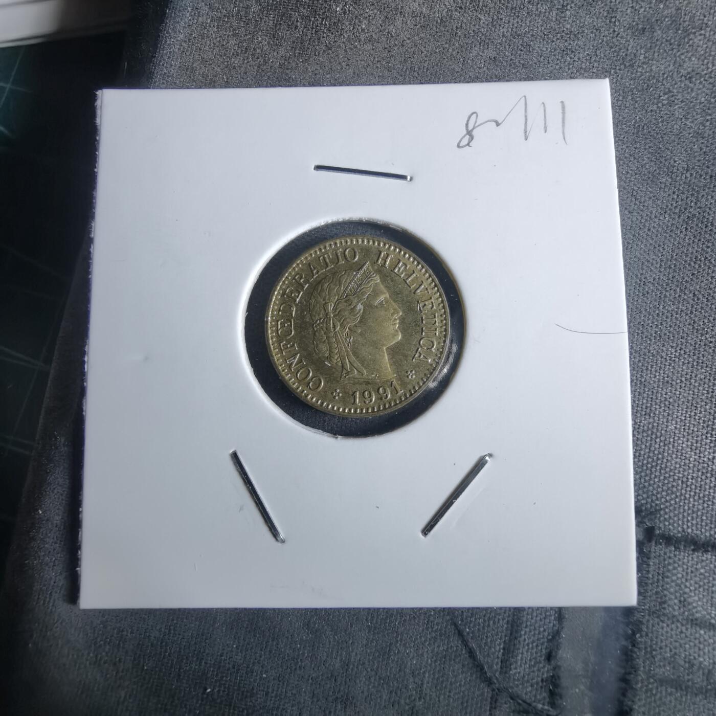 沼泽如烟--第982场 瑞士1991年五分