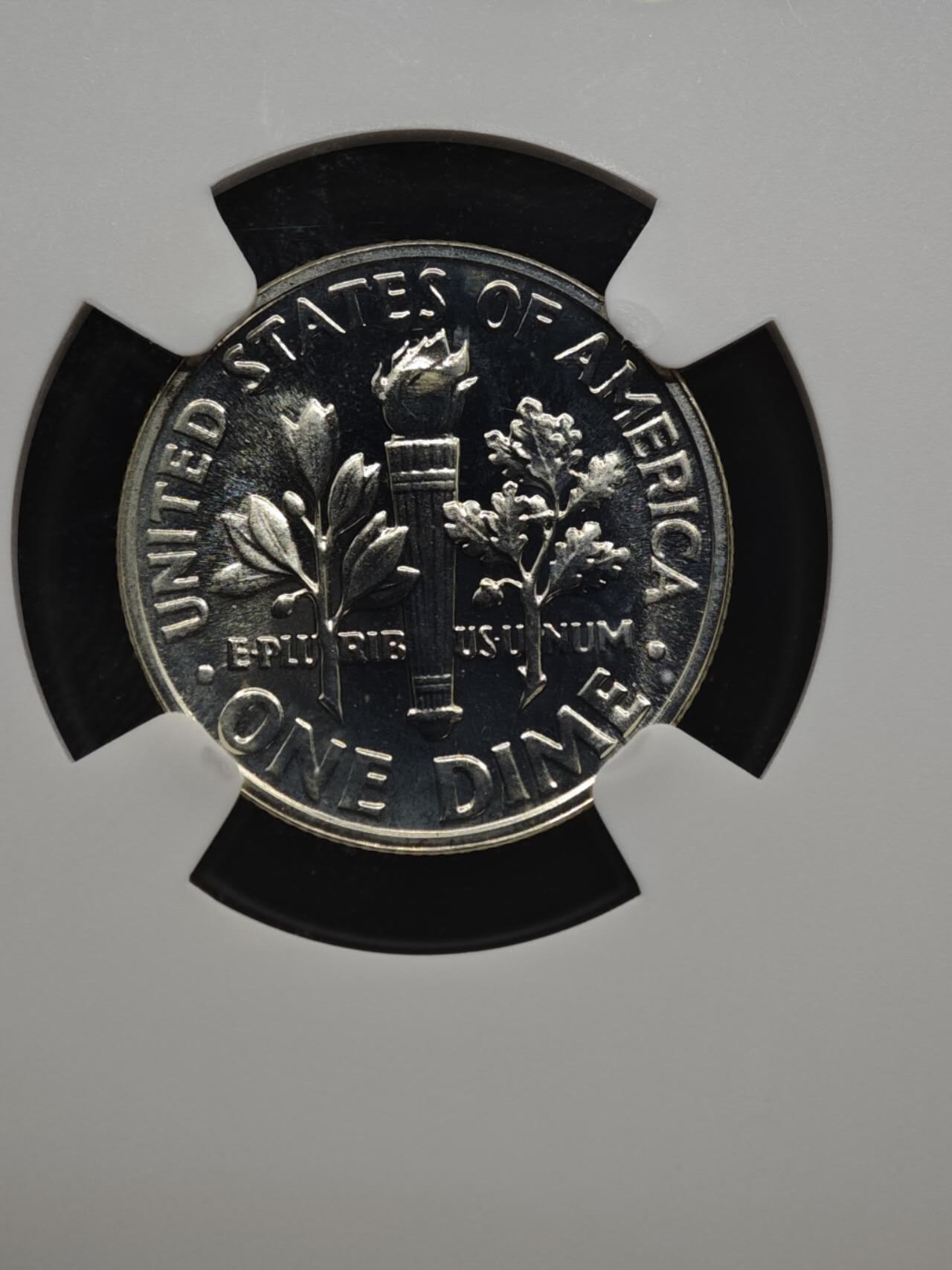 【淘币小摊】实时拍第八百六十一拍   银币套币场   满百包邮可预留二周 每周一统一发货   美国1967年罗斯福10分精制银币 NGC PF67