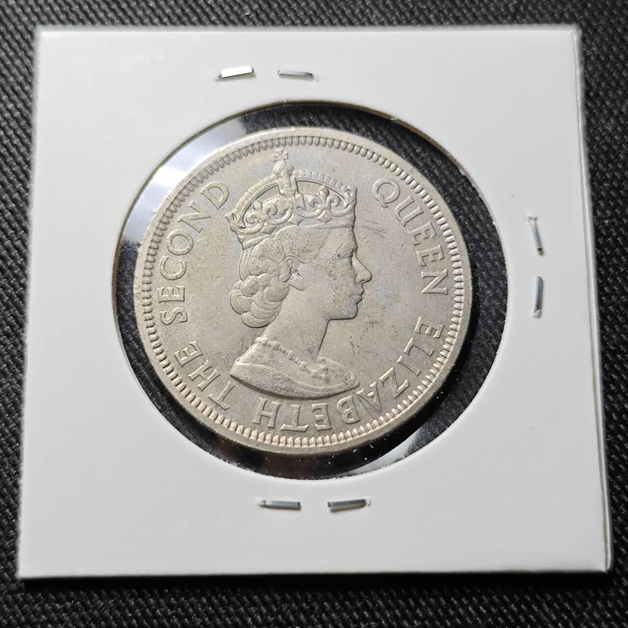 KK钱币收藏小铺  第391期  2月预留时间 周末发货  1978英属毛里求斯1卢比