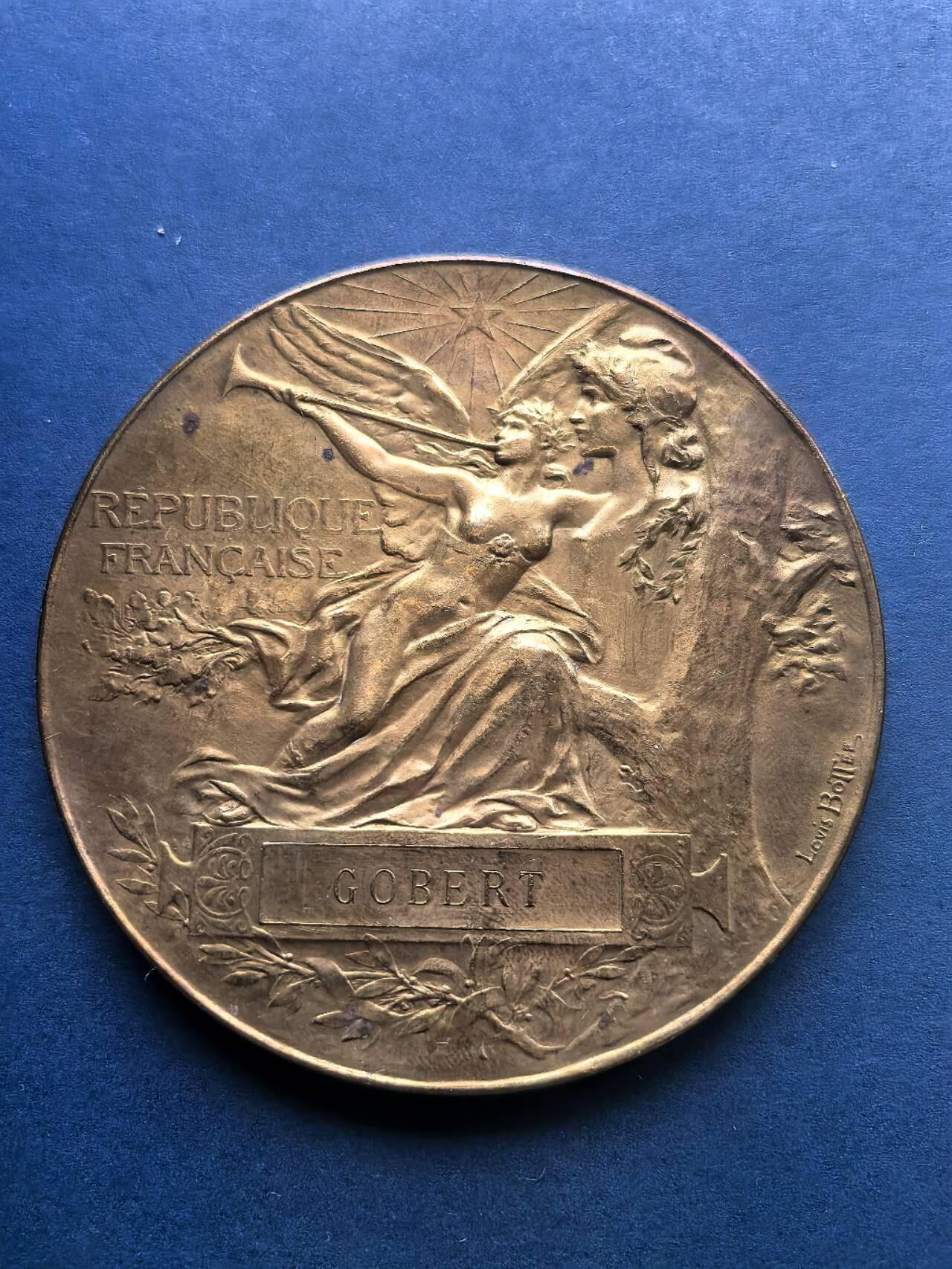 铜章专场 1889年法国铜章，巴黎世博会，64mm