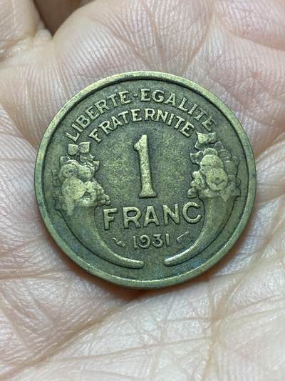 2026年第十七场(总第一百八十六场）外国好品散币场(免佣金) - 法兰西第三共和国1931年1法郎(第四版，首发年)