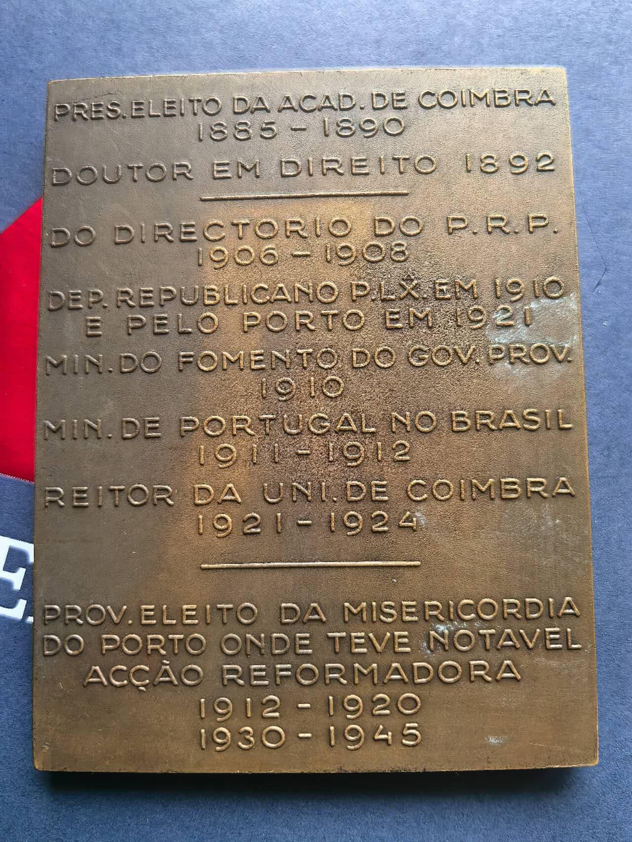 铜章专场 1948年葡萄牙政治人物，9x7cm