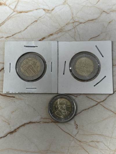 第190期拍卖 - 2欧元纪念币3枚