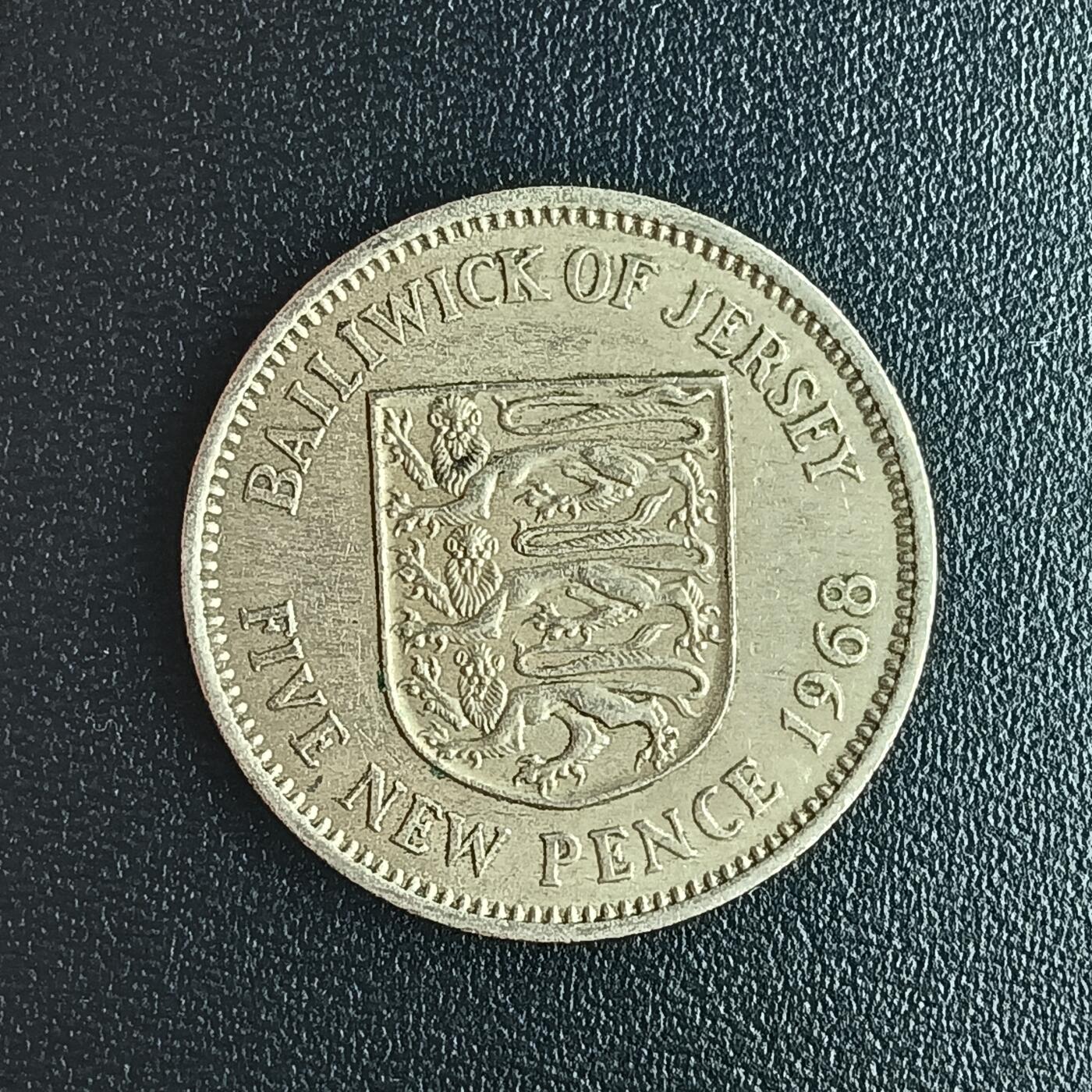 逸泉钱币2026第十二组世界钱币专场春节千件大拍A1614～2574 1714 泽西岛5便士