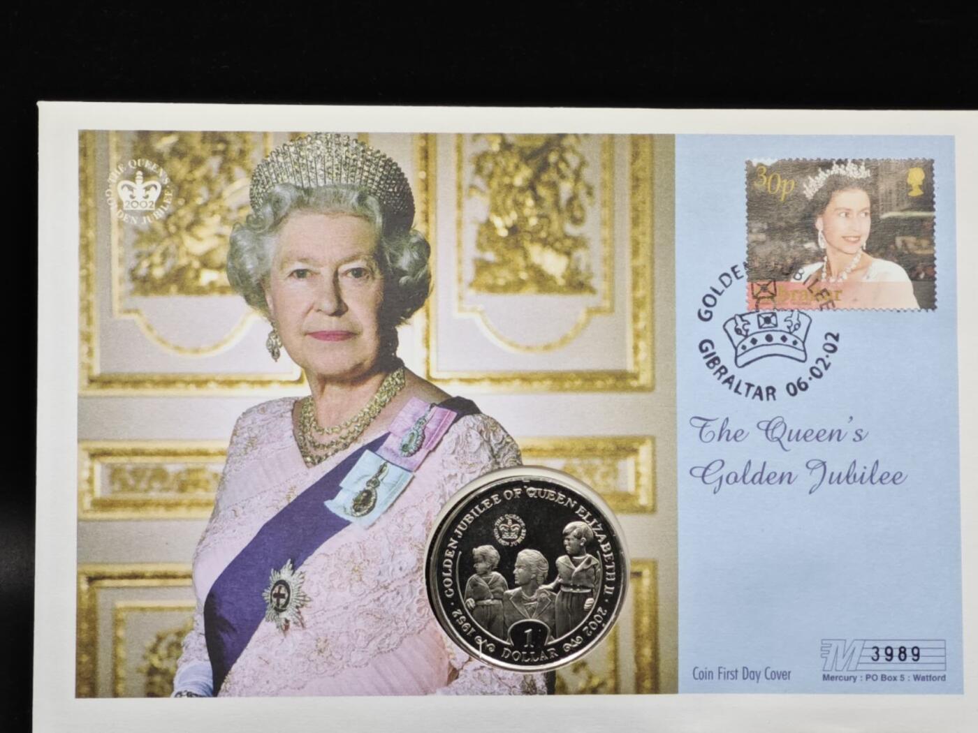 【淘币小摊】限时拍第八百六十二拍  克朗币邮币封场  满百包邮可预留两周  周一统一发货  塞拉利昂2002年女王登基金禧1元纪念币邮币封