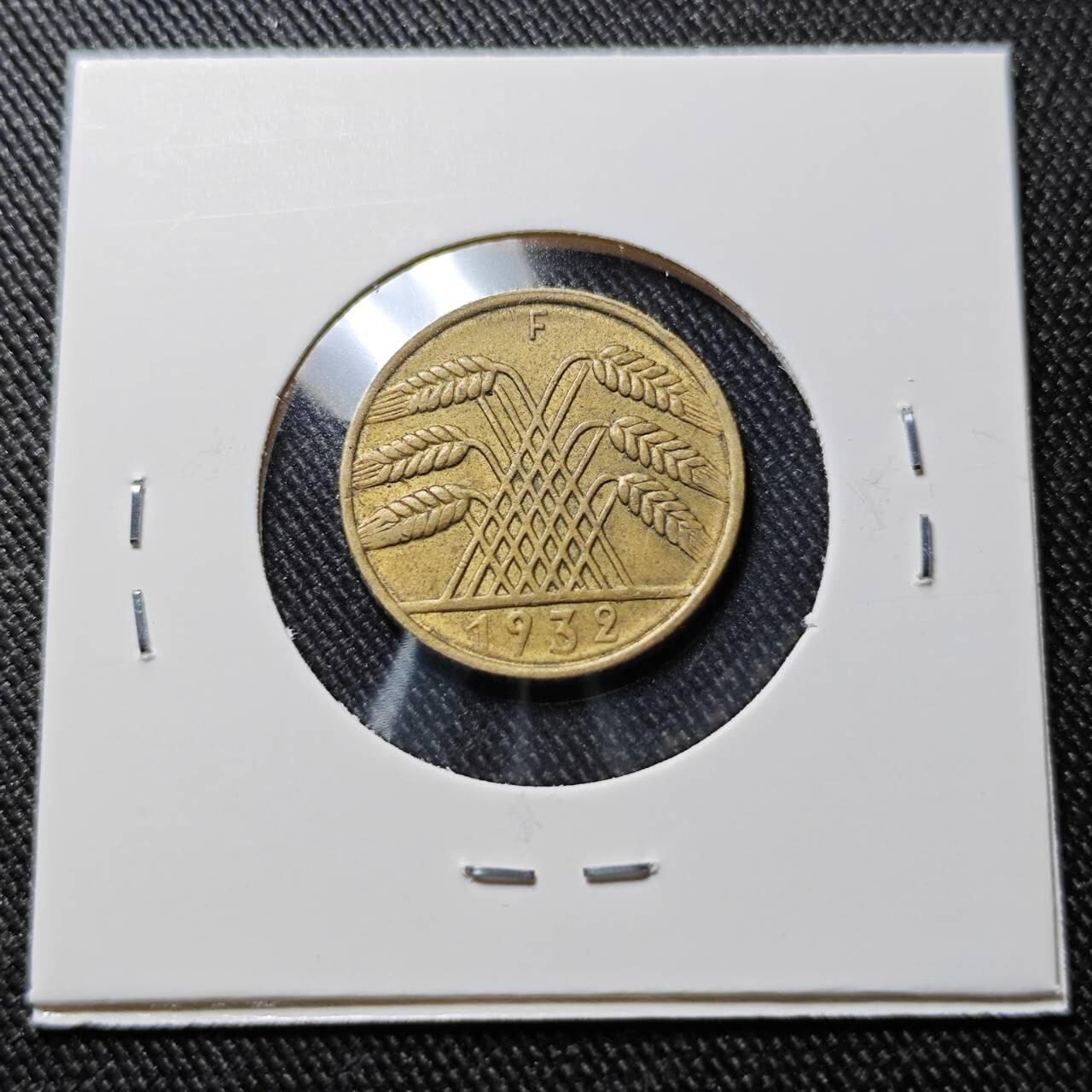 KK钱币收藏小铺  第391期  2月预留时间 周末发货  1932魏玛10分