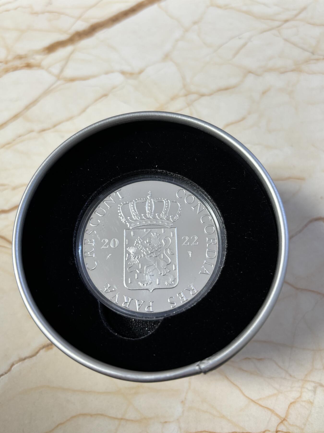 第190期拍卖 荷兰2022年杜卡特城堡系列Coevorden 城堡纪念银章，837银，28.25克，发行2000枚