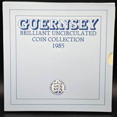 【淘币小摊】实时拍第八百六十一拍   银币套币场   满百包邮可预留二周 每周一统一发货   - 根西1985年套币