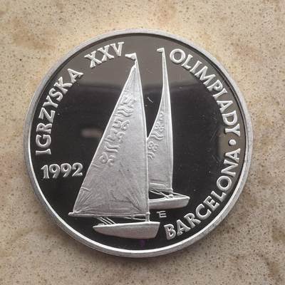 道一币馆币章第一百六十五场 - 波兰1991年巴塞罗那奥运会200000兹罗提精制银币  31.1g 925s 20000