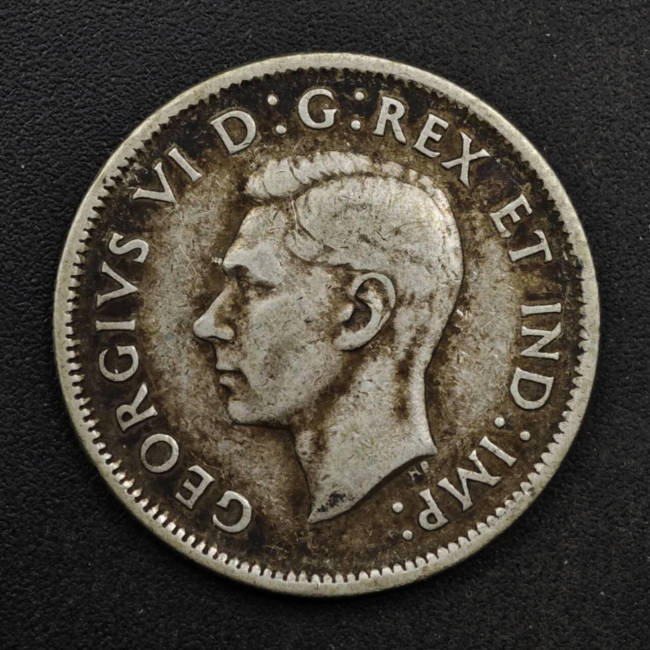 【淘币小摊】实时拍第八百六十一拍   银币套币场   满百包邮可预留二周 每周一统一发货   加拿大1940年乔治六世25分银币