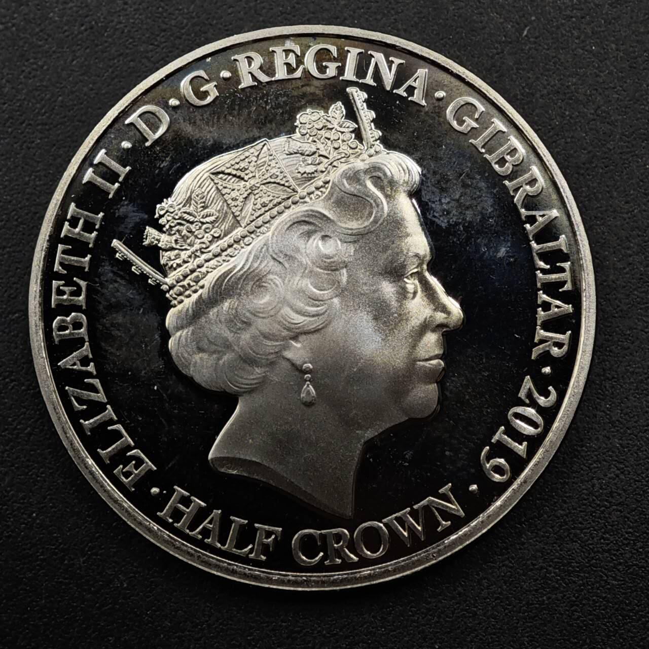 【淘币小摊】限时拍第八百六十二拍  克朗币邮币封场  满百包邮可预留两周  周一统一发货  直布罗陀2019年二战半克朗纪念币