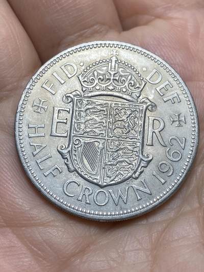 2026年第十七场(总第一百八十六场）外国好品散币场(免佣金) - 英国🇬🇧1962年半克朗(伊丽莎白二世青年桂冠第二版)