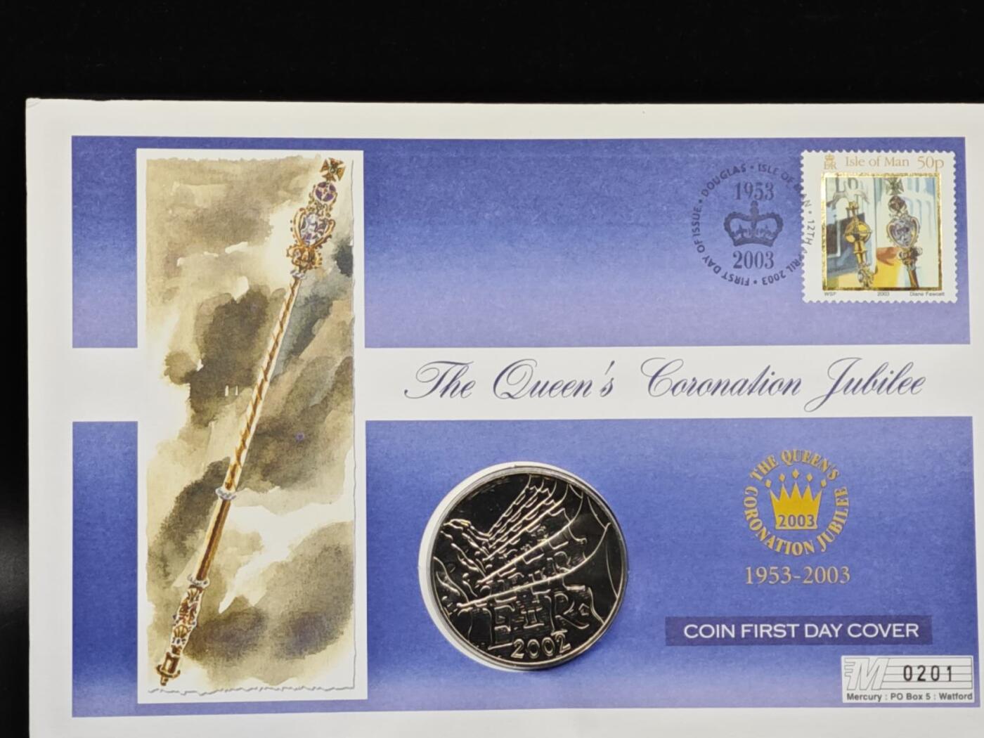 【淘币小摊】限时拍第八百六十二拍  克朗币邮币封场  满百包邮可预留两周  周一统一发货  百慕大2002年女王登基金禧1元纪念币邮币封