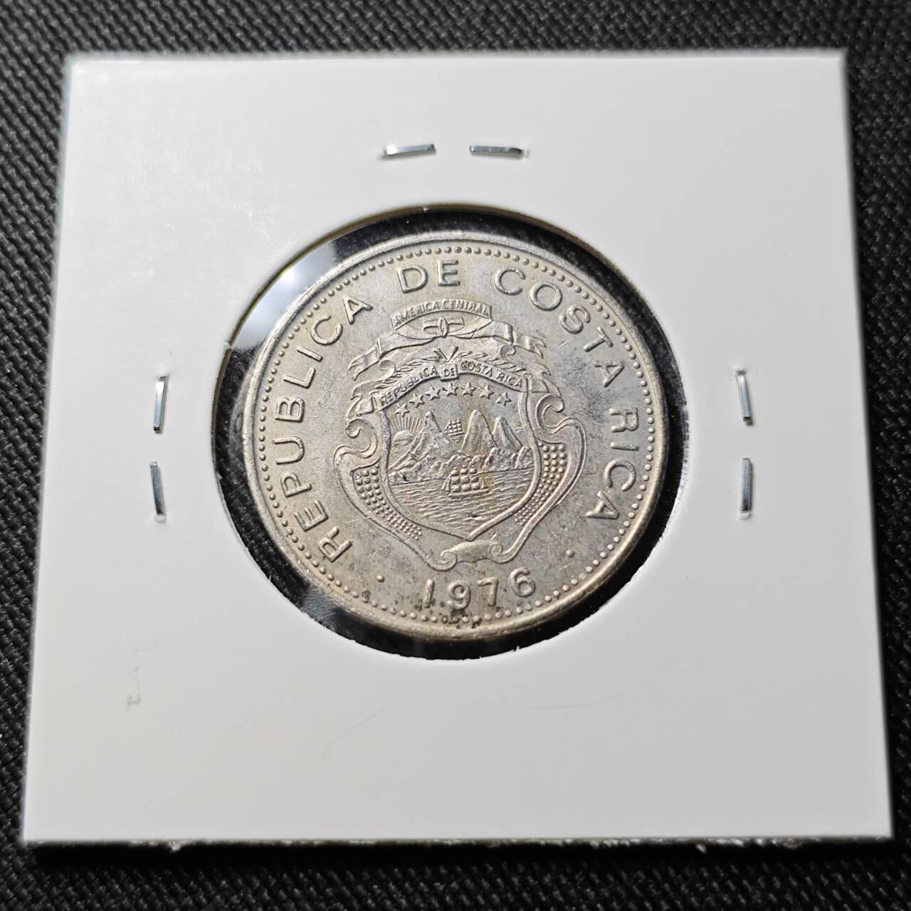 KK钱币收藏小铺  第391期  2月预留时间 周末发货 1976哥斯达黎加50分 