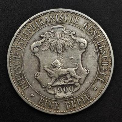 【淘币小摊】实时拍第八百六十一拍   银币套币场   满百包邮可预留二周 每周一统一发货   - 德属东非1900年1卢比银币