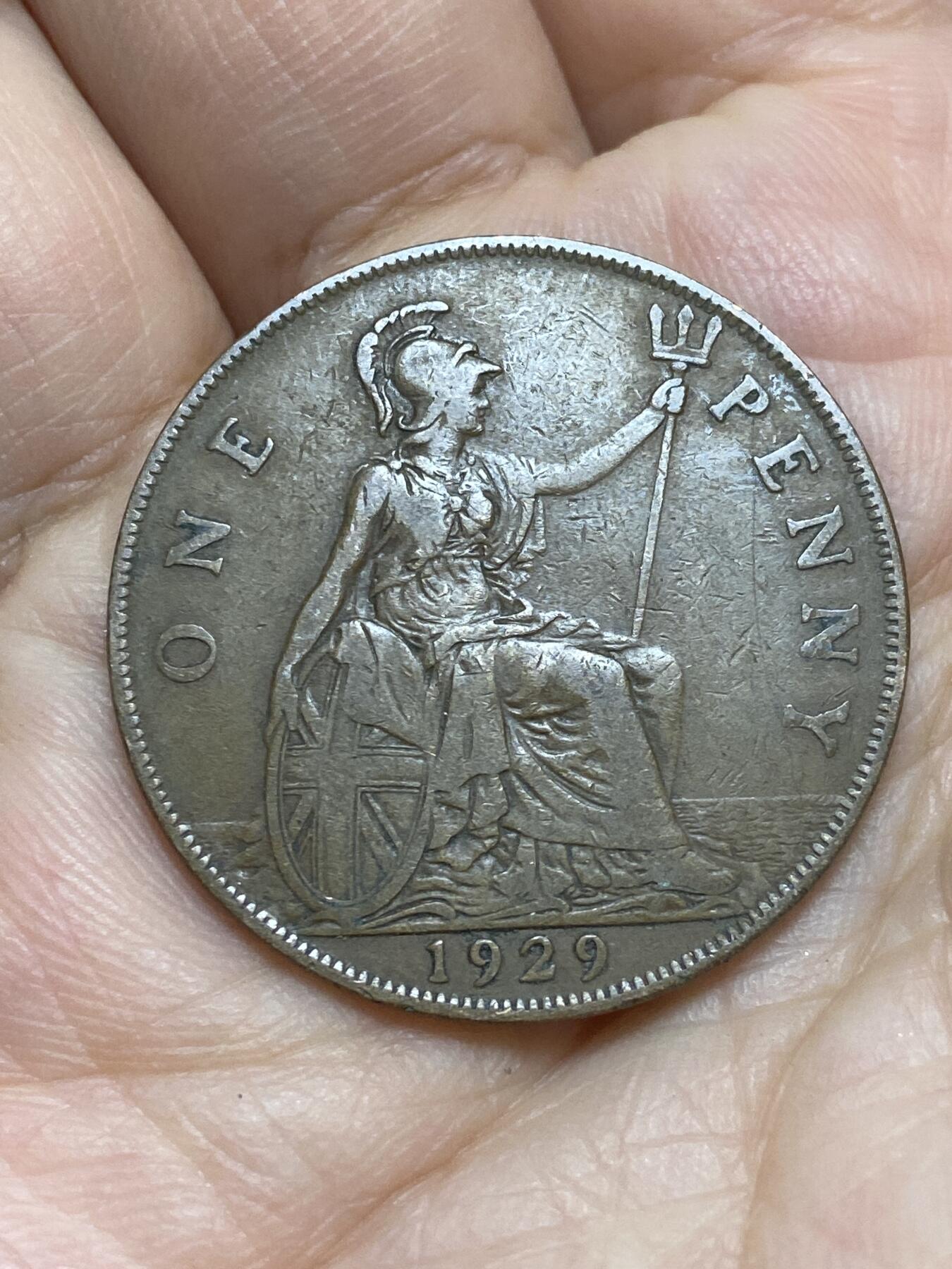 2026年第十七场(总第一百八十六场）外国好品散币场(免佣金) 英国🇬🇧1929年1便士(乔治五世第三版)