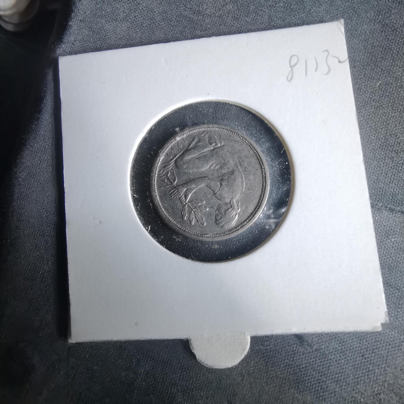 沼泽如烟--第981场 德国1949年50芬尼银行版