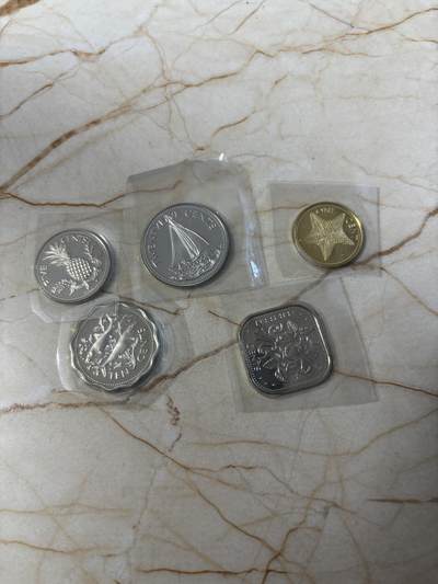 第190期拍卖 - 巴哈马1974年5枚纪念币