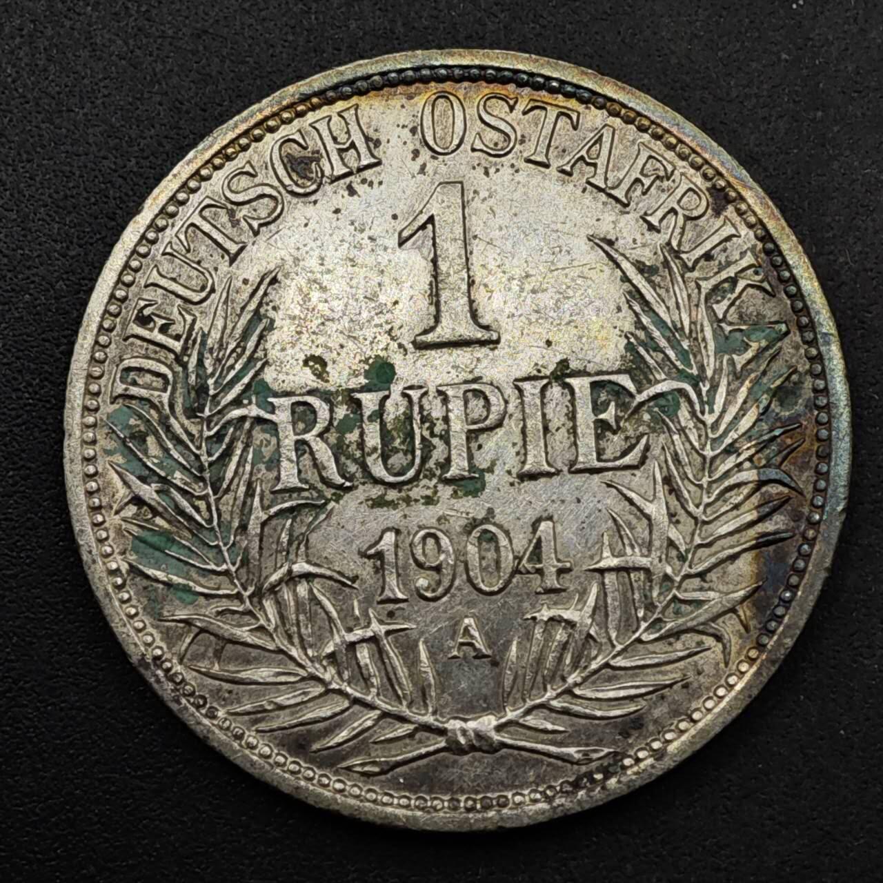 【淘币小摊】实时拍第八百六十一拍   银币套币场   满百包邮可预留二周 每周一统一发货   德属东非1904年1卢比银币