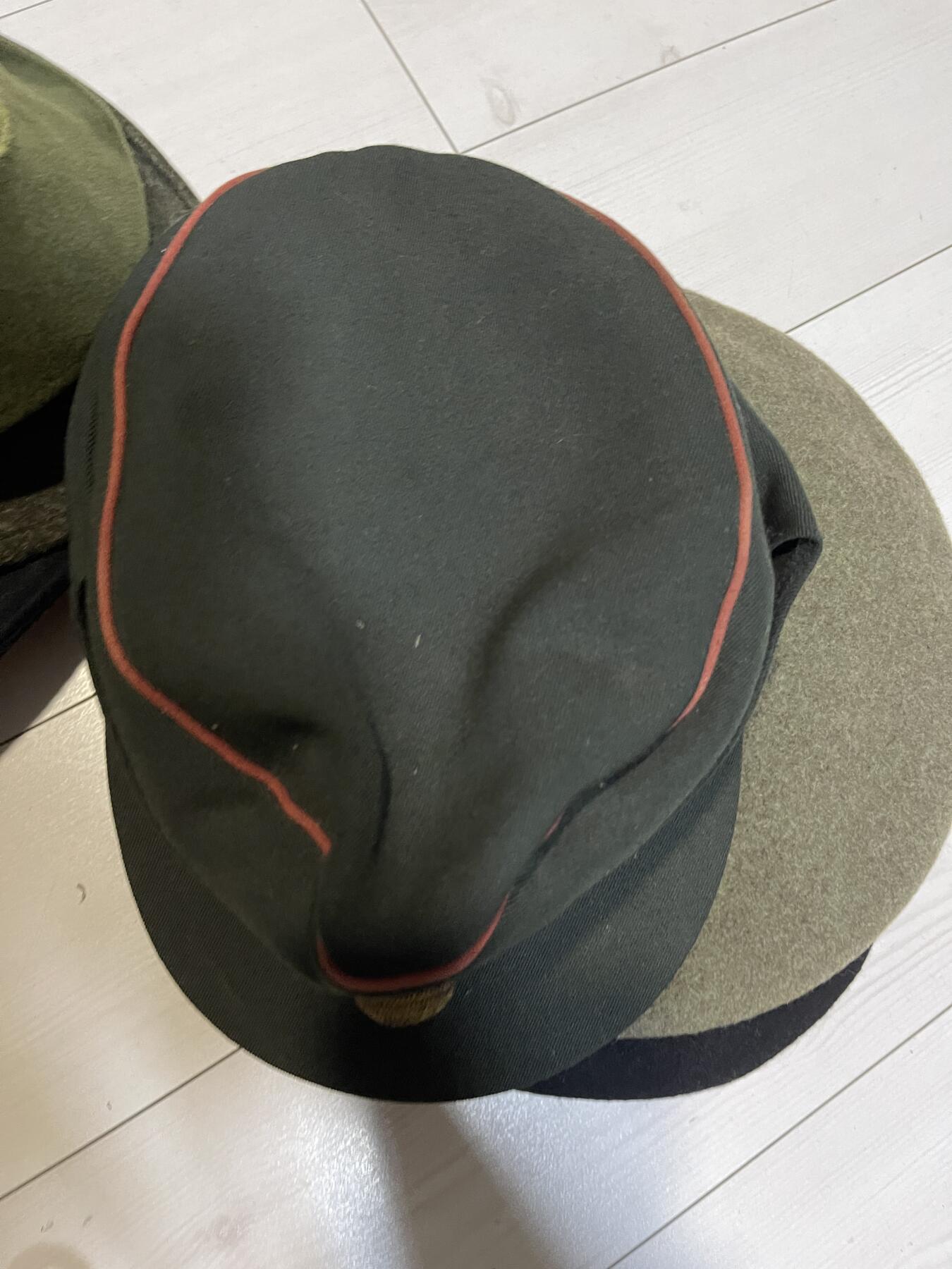 奥地利德国巴伐利亚原版山地兵帽老帽子军帽帽徽（可换朝鲜苏联章）