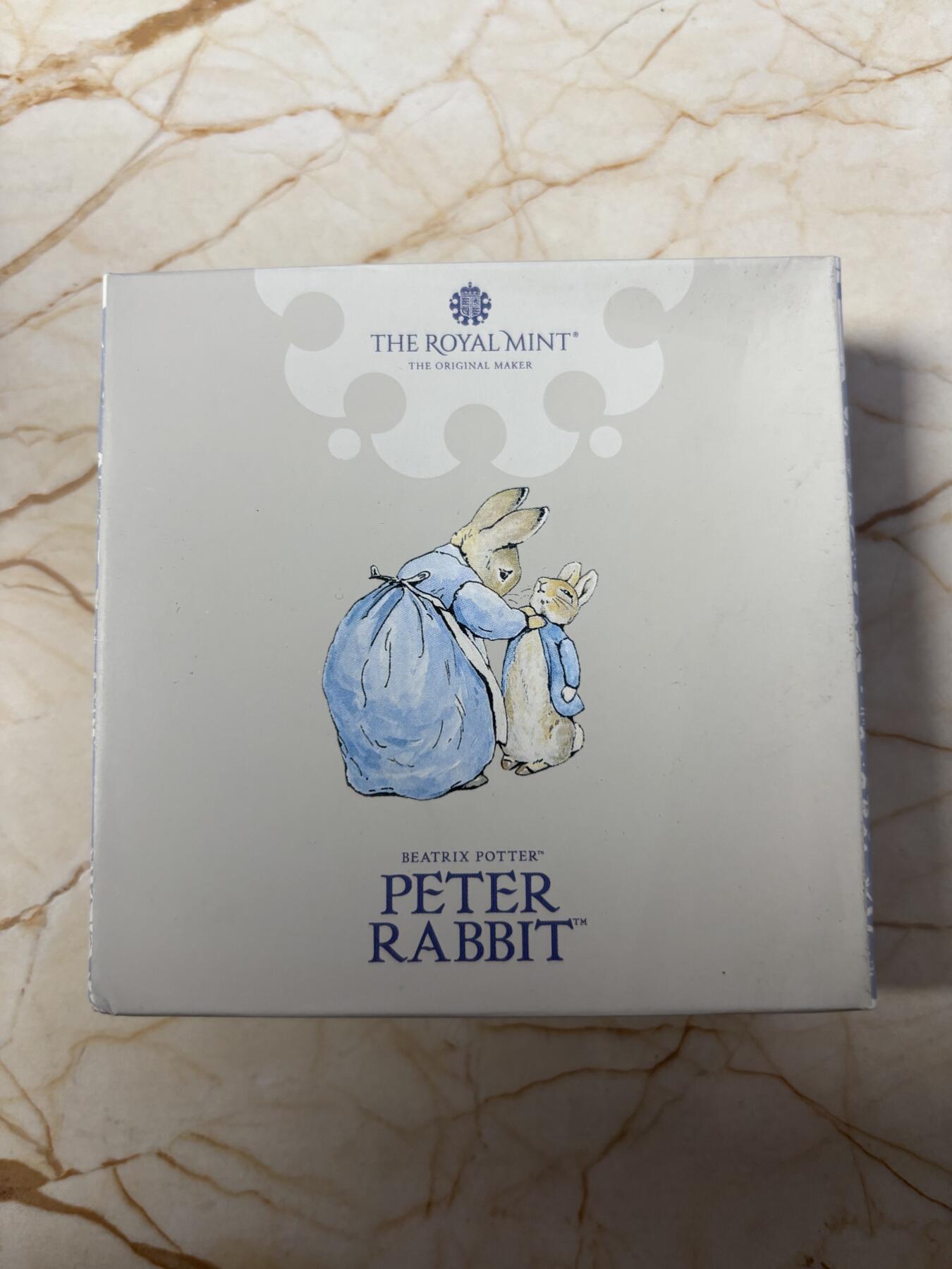 第190期拍卖 英国2021年节日礼物彼得兔1盎司精制纪念银币，1盎司，发行5000枚