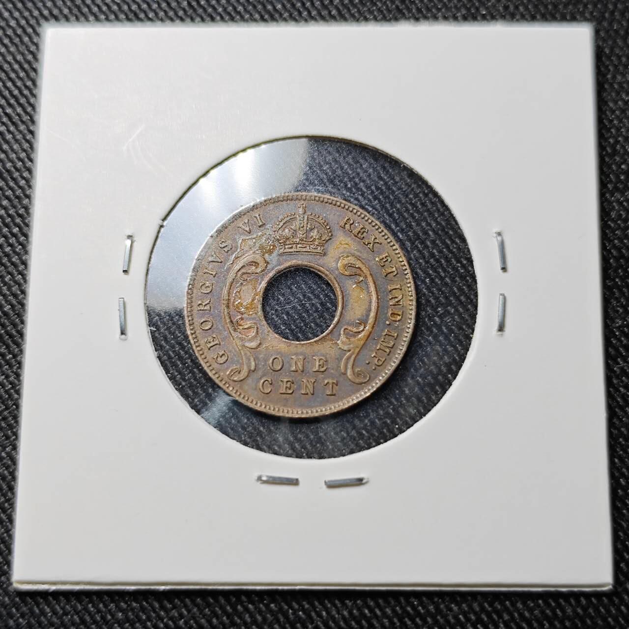 KK钱币收藏小铺  第391期  2月预留时间 周末发货  1942英属东非1分 乔六