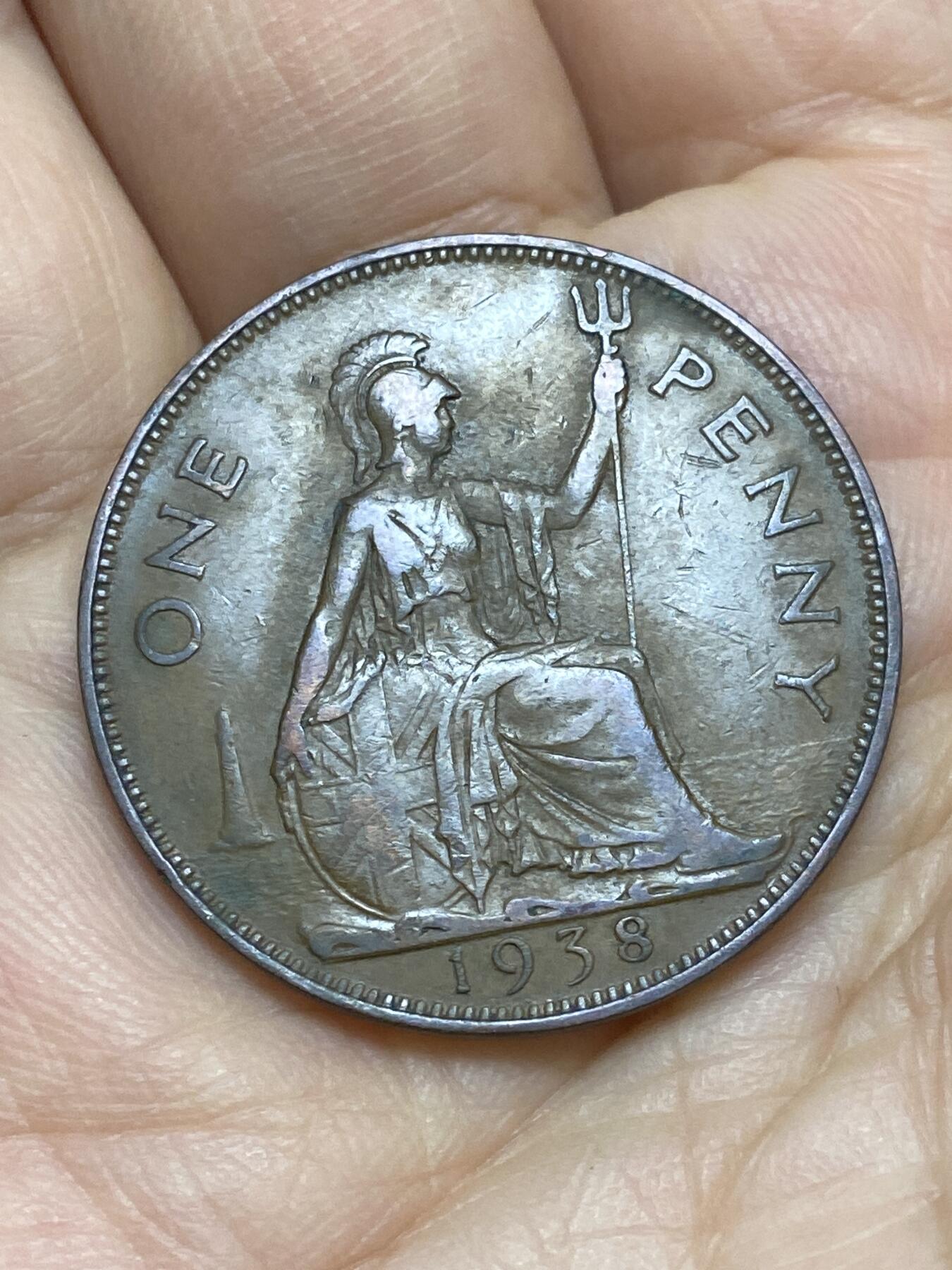 2026年第十七场(总第一百八十六场）外国好品散币场(免佣金) 英国🇬🇧1938年1便士(乔治六世第一版)