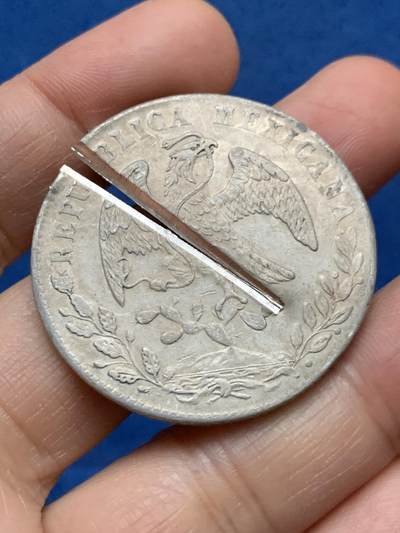 《竞宝斋》第463-465场 周日，周一，周二，3场连拍 （全场包邮）欢迎送拍 - 真银假币 墨西哥鹰洋 表面测试约970银 27克