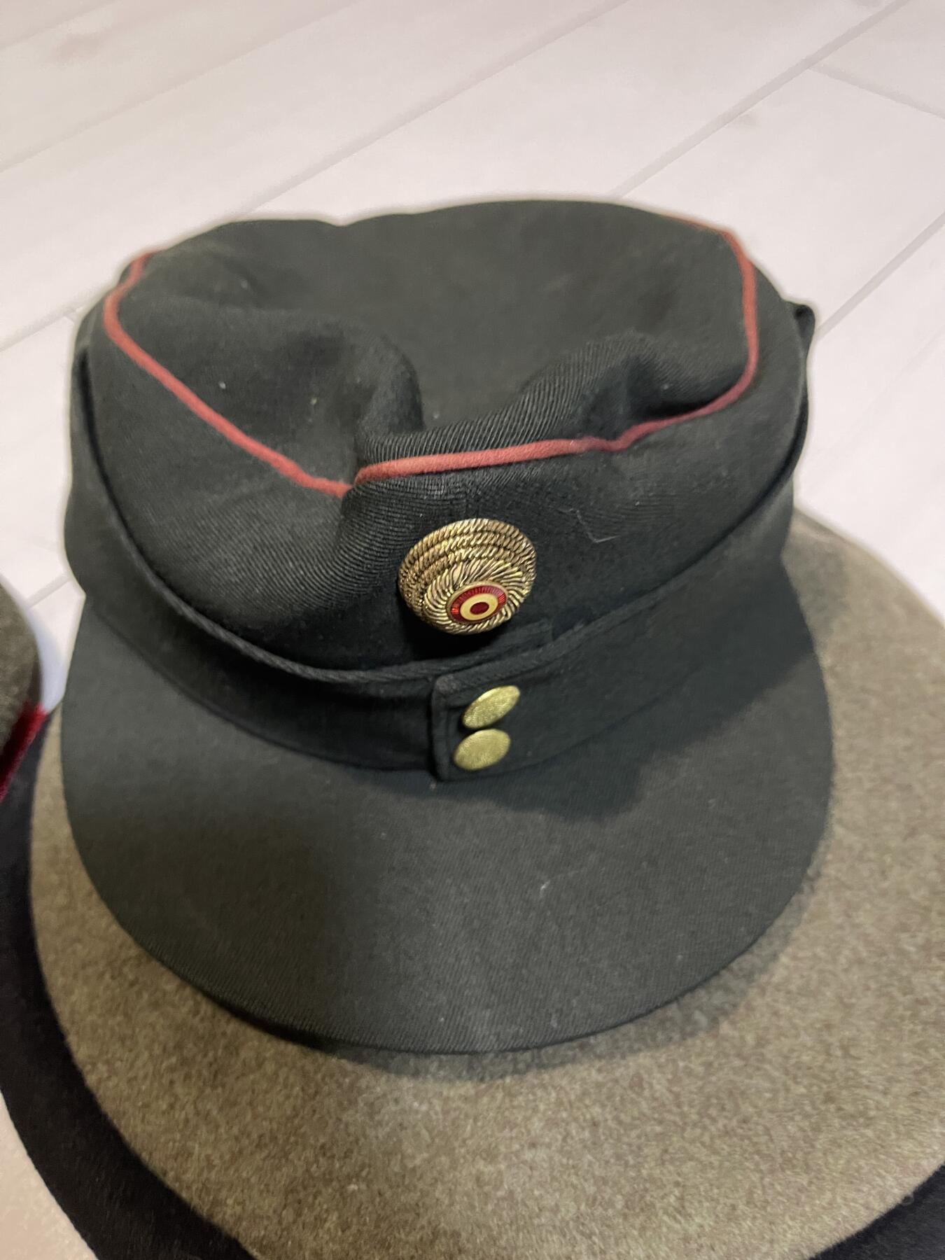 奥地利德国巴伐利亚原版山地兵帽老帽子军帽帽徽（可换朝鲜苏联章）