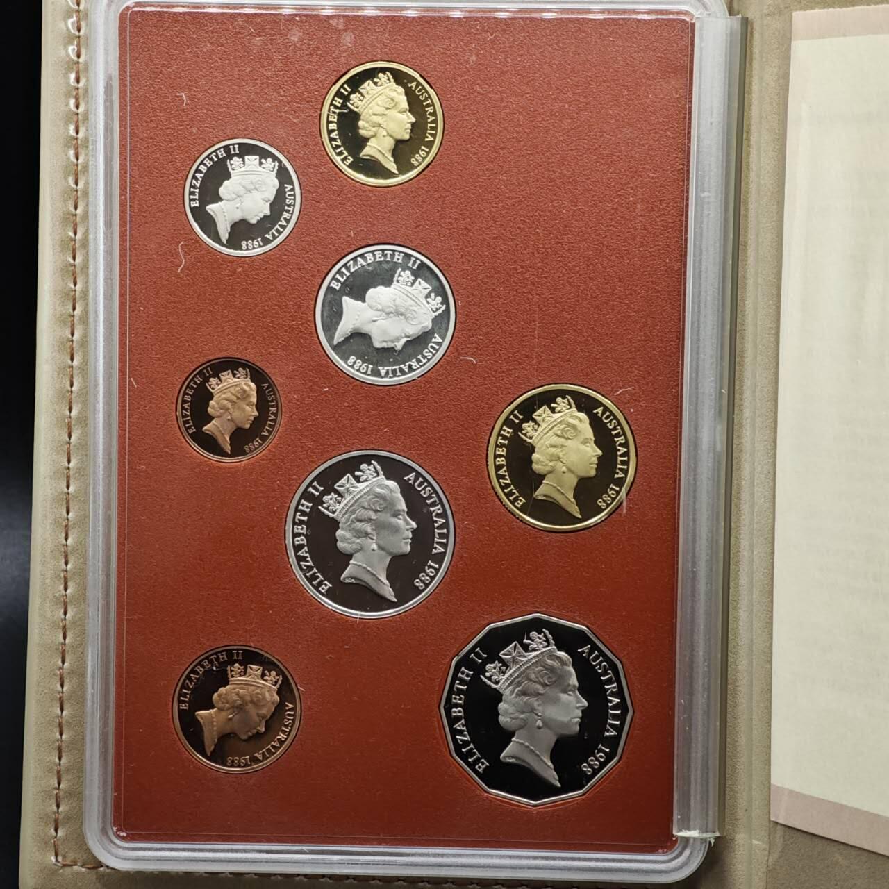 【淘币小摊】实时拍第八百六十一拍   银币套币场   满百包邮可预留二周 每周一统一发货   澳大利亚1988年精制套币