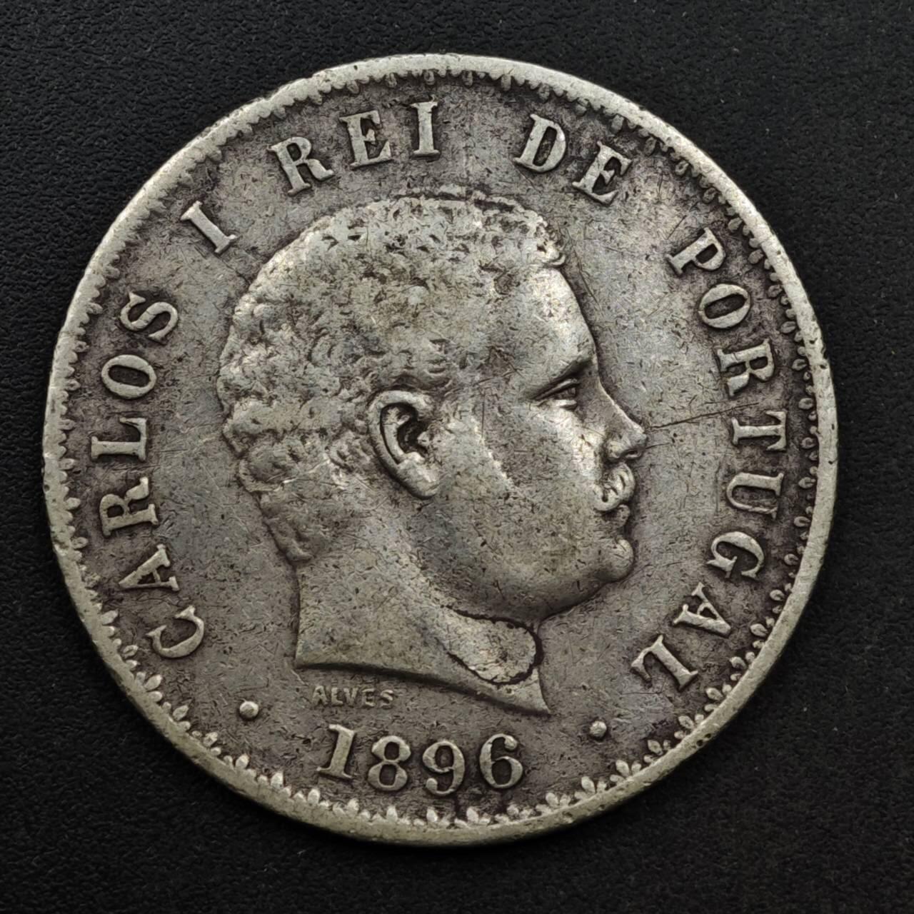 【淘币小摊】实时拍第八百六十一拍   银币套币场   满百包邮可预留二周 每周一统一发货   葡萄牙1896年500瑞斯银币