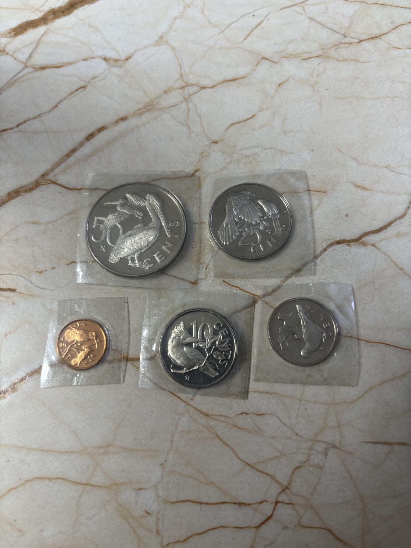 第190期拍卖 维尔京1974年纪念币5枚套