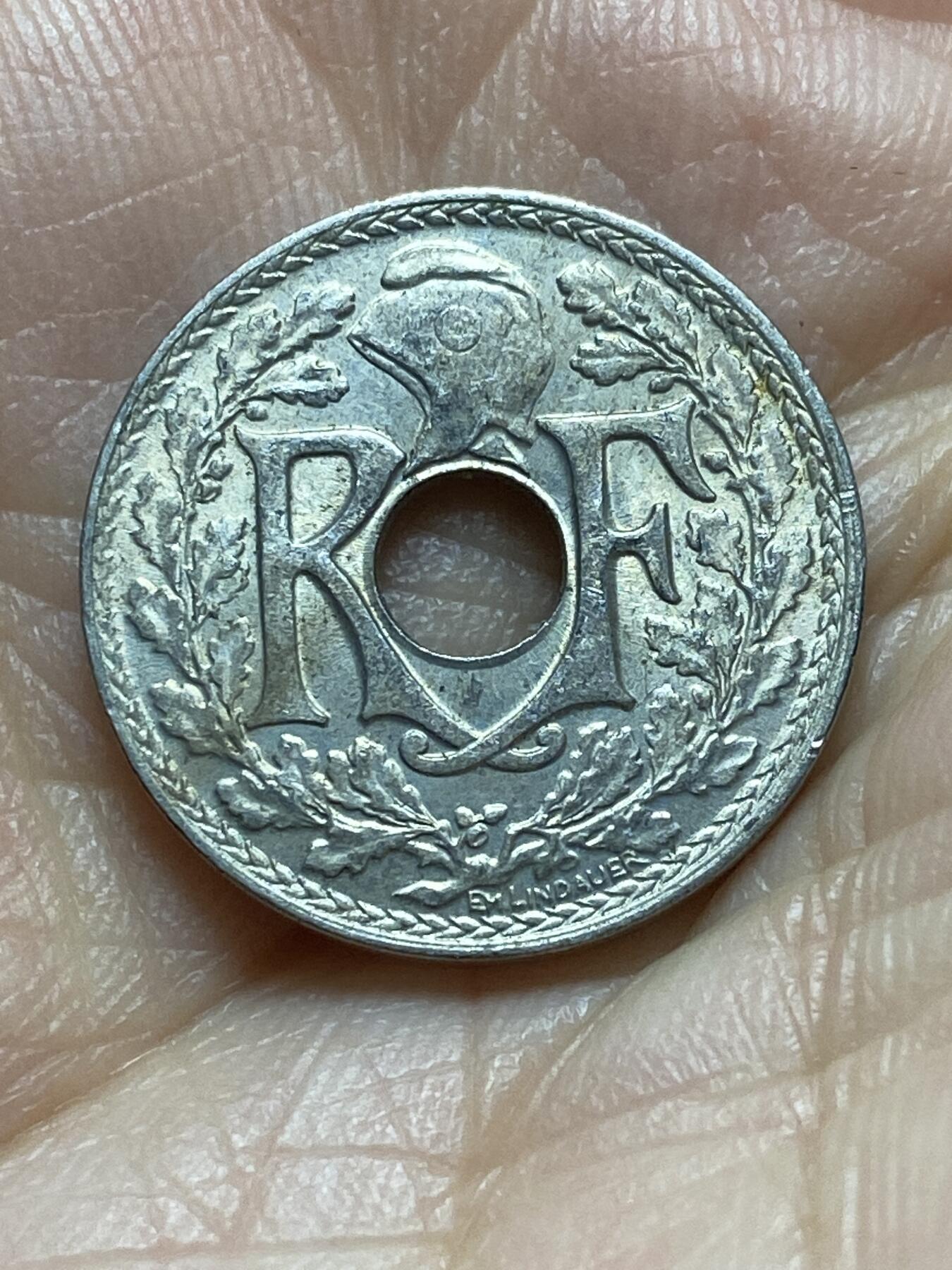 2026年第十七场(总第一百八十六场）外国好品散币场(免佣金) 法兰西第三共和国1919年5生丁(第三版，大尺寸版)