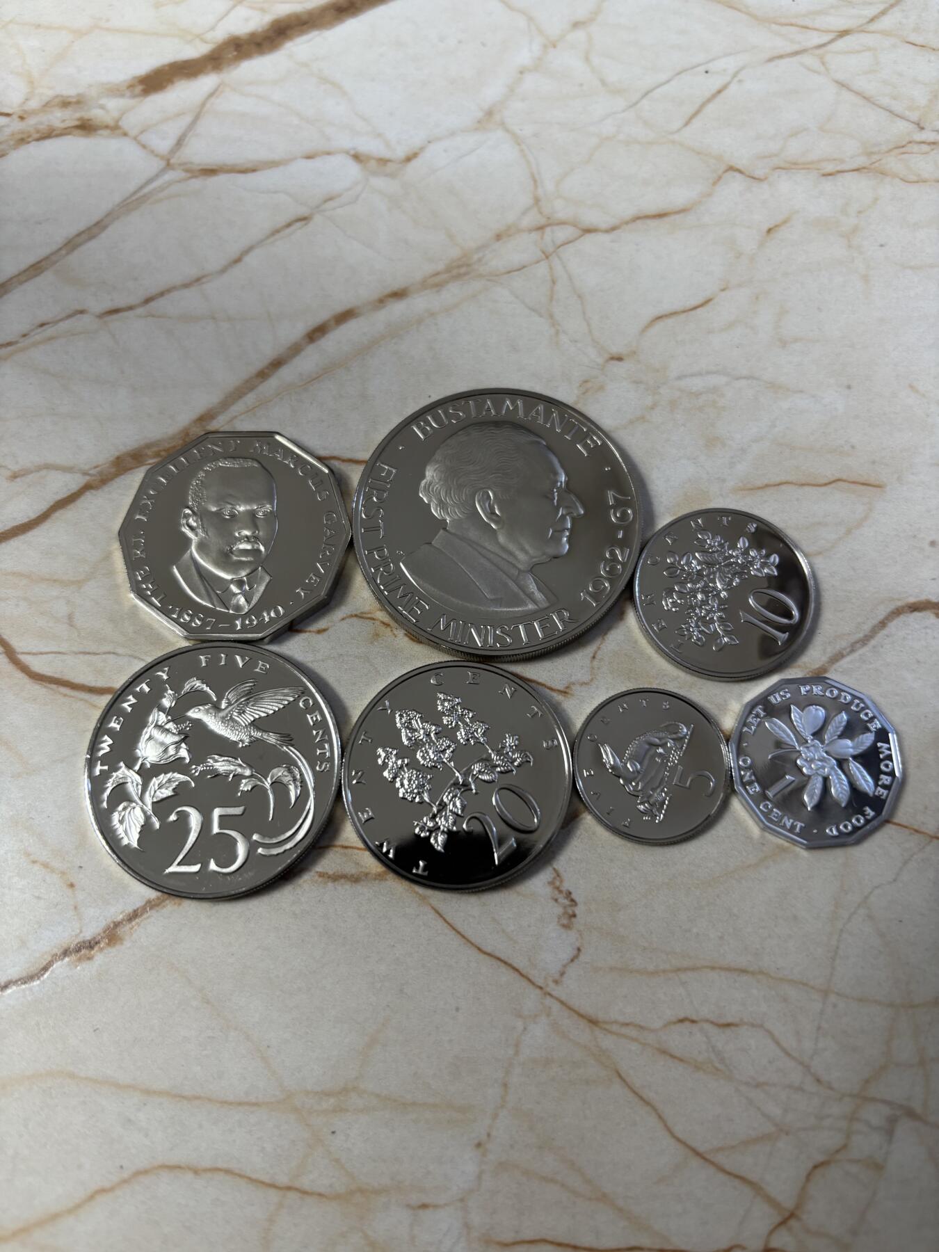 第190期拍卖 牙买加1976年7枚精制纪念币套