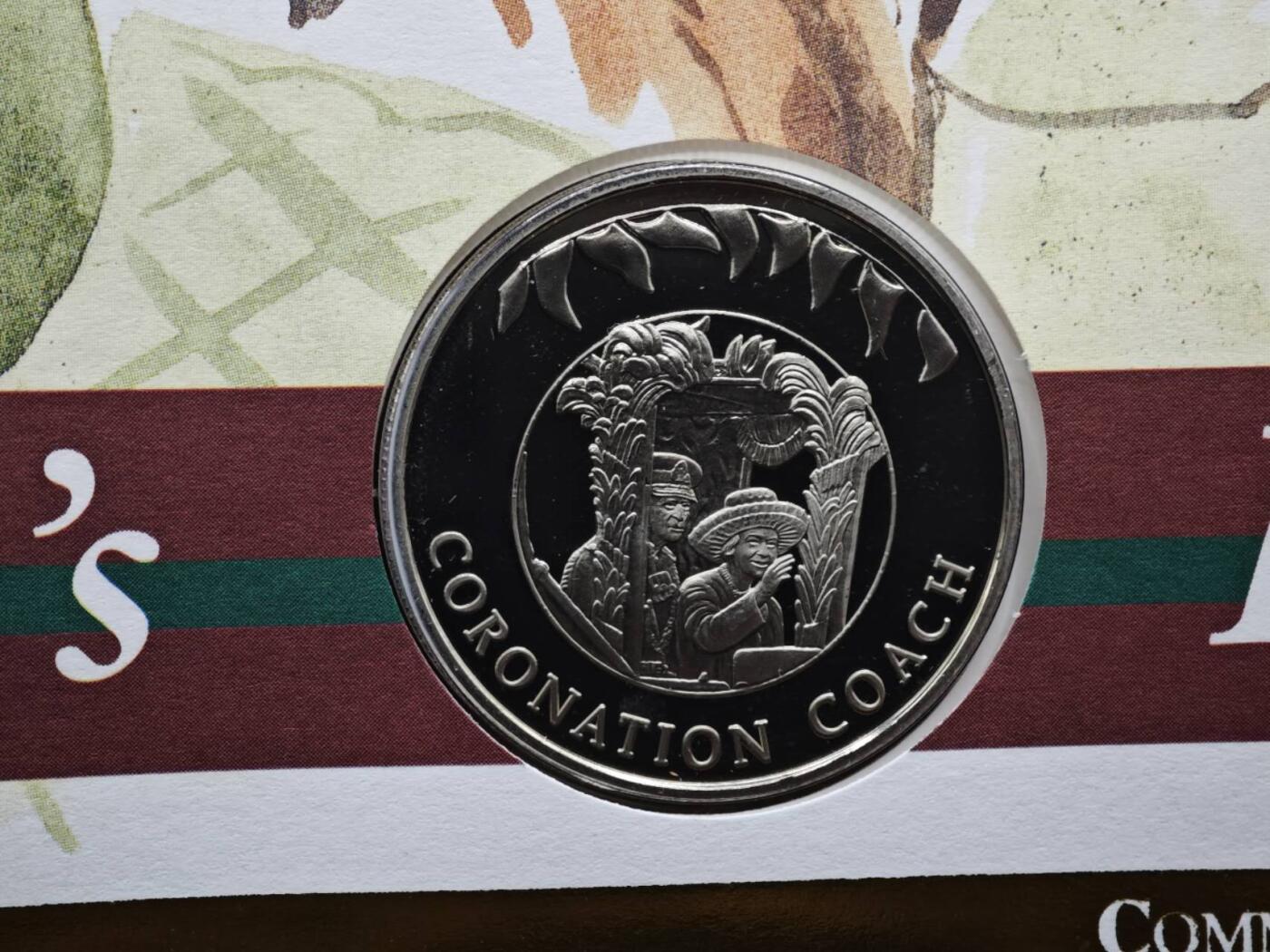 【淘币小摊】限时拍第八百六十二拍  克朗币邮币封场  满百包邮可预留两周  周一统一发货  福克兰群岛2002年女王登基金禧50便士纪念币邮币封