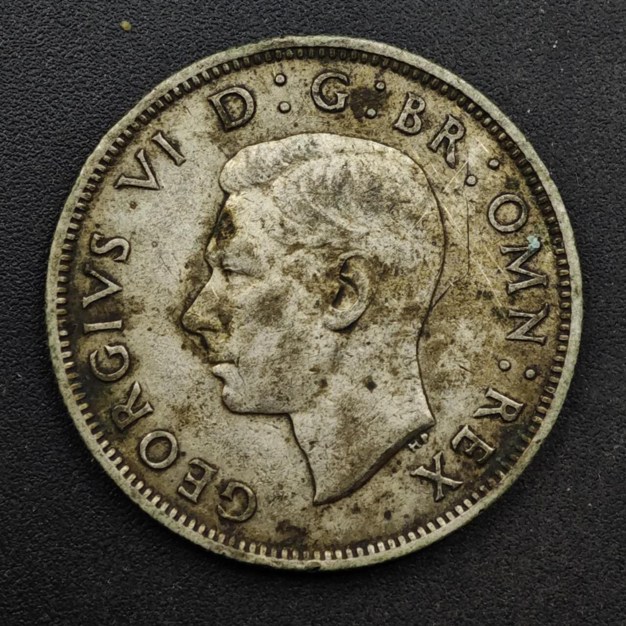 【淘币小摊】实时拍第八百六十一拍   银币套币场   满百包邮可预留二周 每周一统一发货   英国1941年乔治六世2先令银币