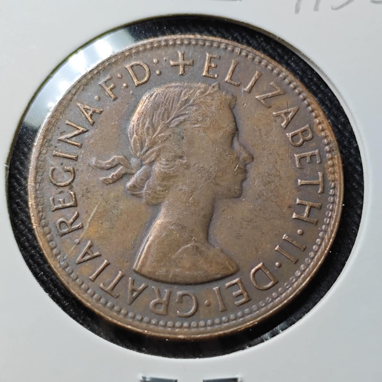 KK钱币收藏小铺  第391期  2月预留时间 周末发货  1964澳大利亚1便士铜币