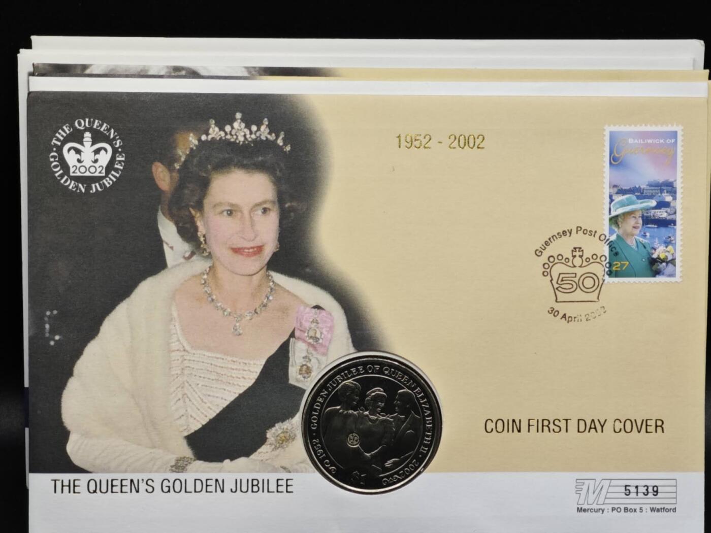 【淘币小摊】限时拍第八百六十二拍  克朗币邮币封场  满百包邮可预留两周  周一统一发货  英属维尔京2002年女王登基金禧1元纪念币邮币封