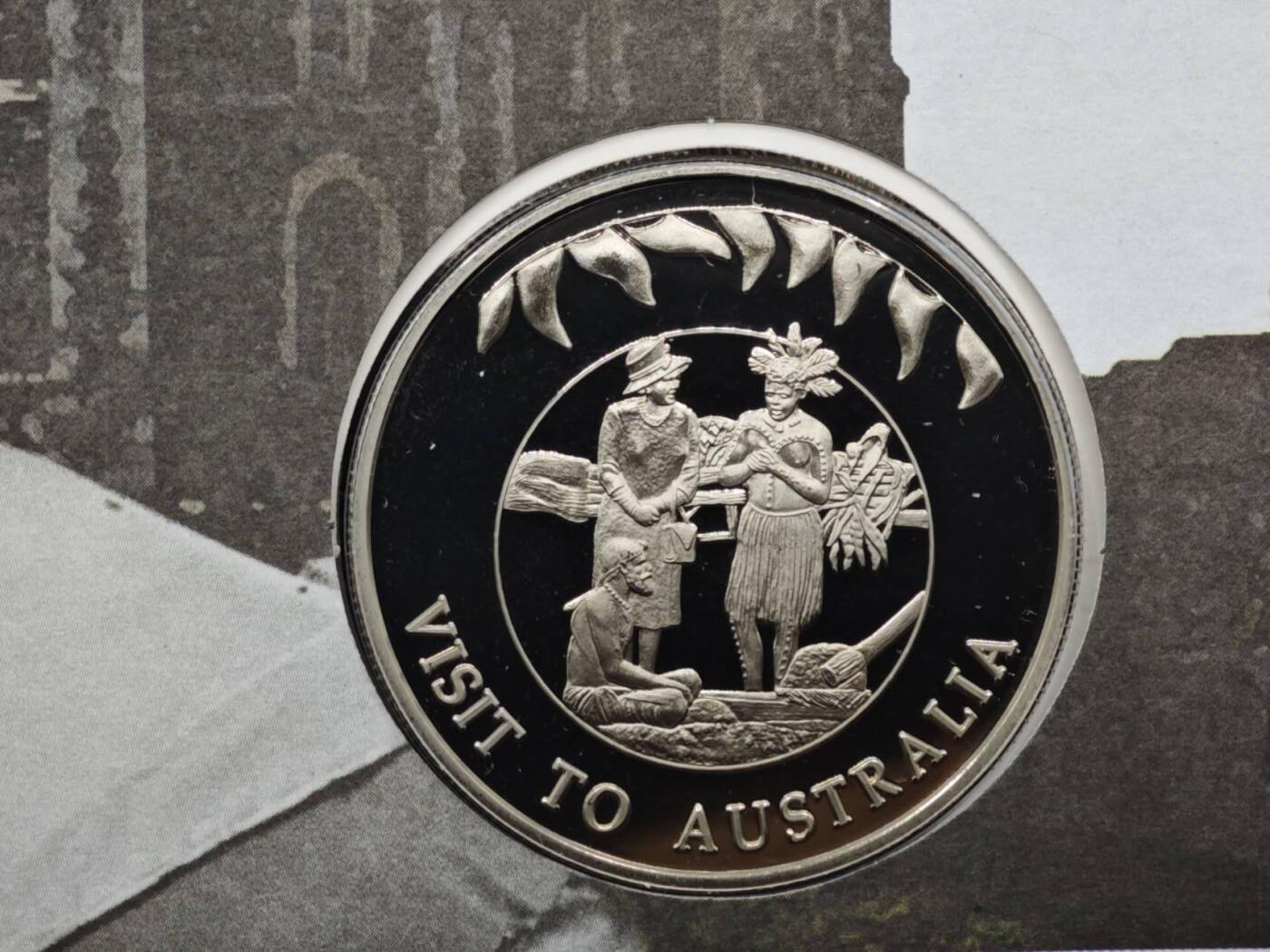 【淘币小摊】限时拍第八百六十二拍  克朗币邮币封场  满百包邮可预留两周  周一统一发货  福克兰群岛2002年女王登基金禧50便士纪念币邮币封