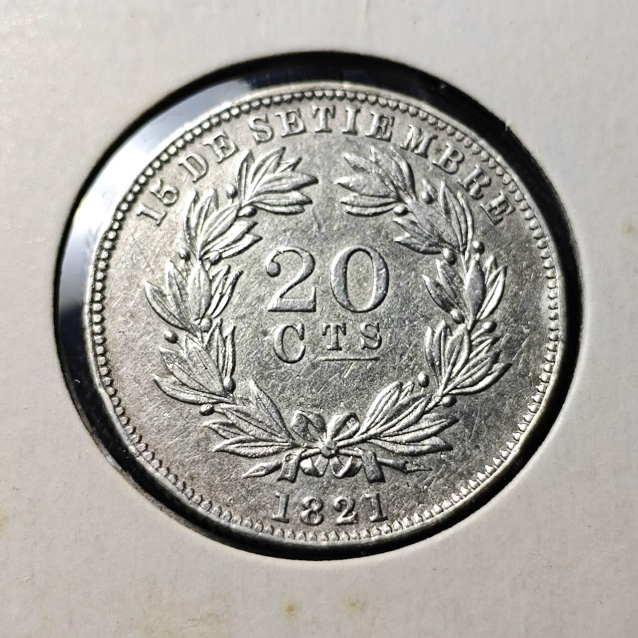 KK钱币收藏小铺  第398期 百期特拍（四拍之二） 2月预留时间 周末发货  1880尼加拉瓜20分银币 发行量仅28.8万