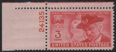 洪涛臻品批发群 精选邮票限时拍卖第1244期  - 1949美国退伍军人协会 1全新数字边 雕刻版原胶全品！