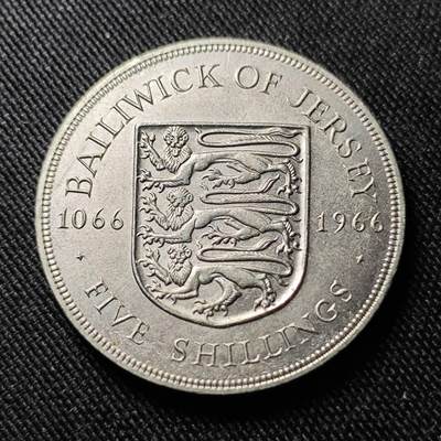 KK钱币收藏小铺  第391期  2月预留时间 周末发货 -  1966泽西5先令纪念币