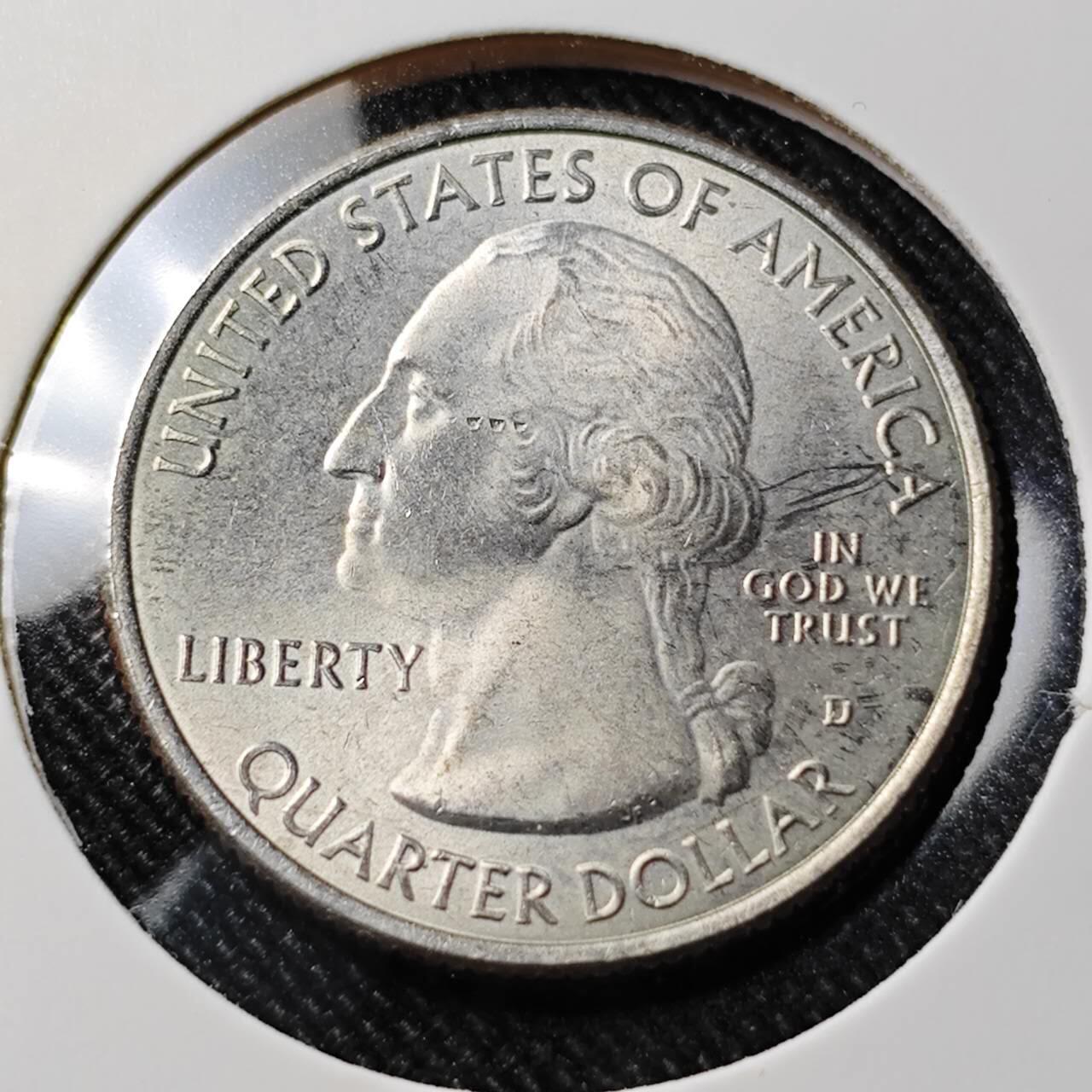 KK钱币收藏小铺  第391期  2月预留时间 周末发货  美国25分纪念币 好品