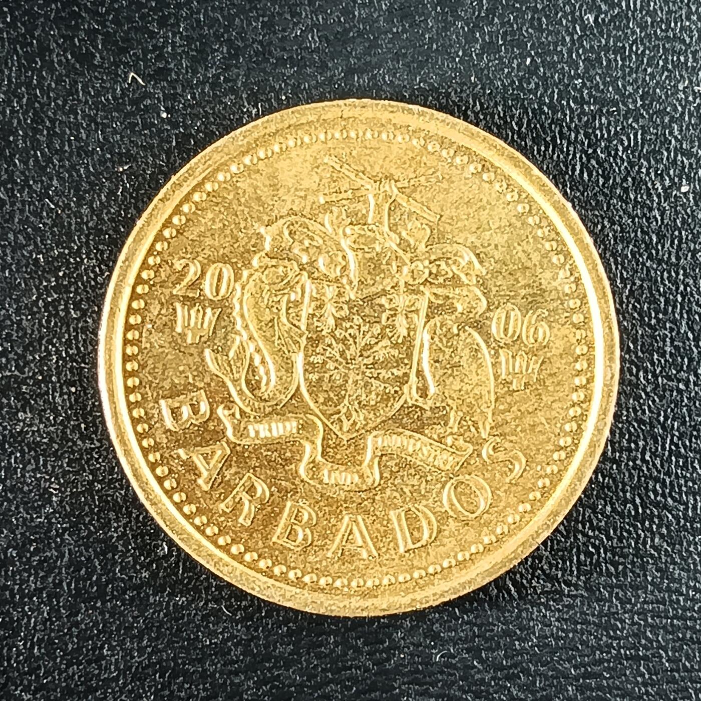 逸泉钱币2026第十二组世界钱币专场春节千件大拍A1614～2574 1739 全新巴巴多斯5分硬币