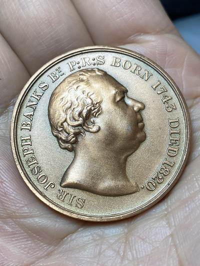 2026年第十七场(总第一百八十六场）外国好品散币场(免佣金) - 英国🇬🇧1990年奖章，直径34.1毫米，重25.03克(英国皇家园艺协会班克斯奖章）