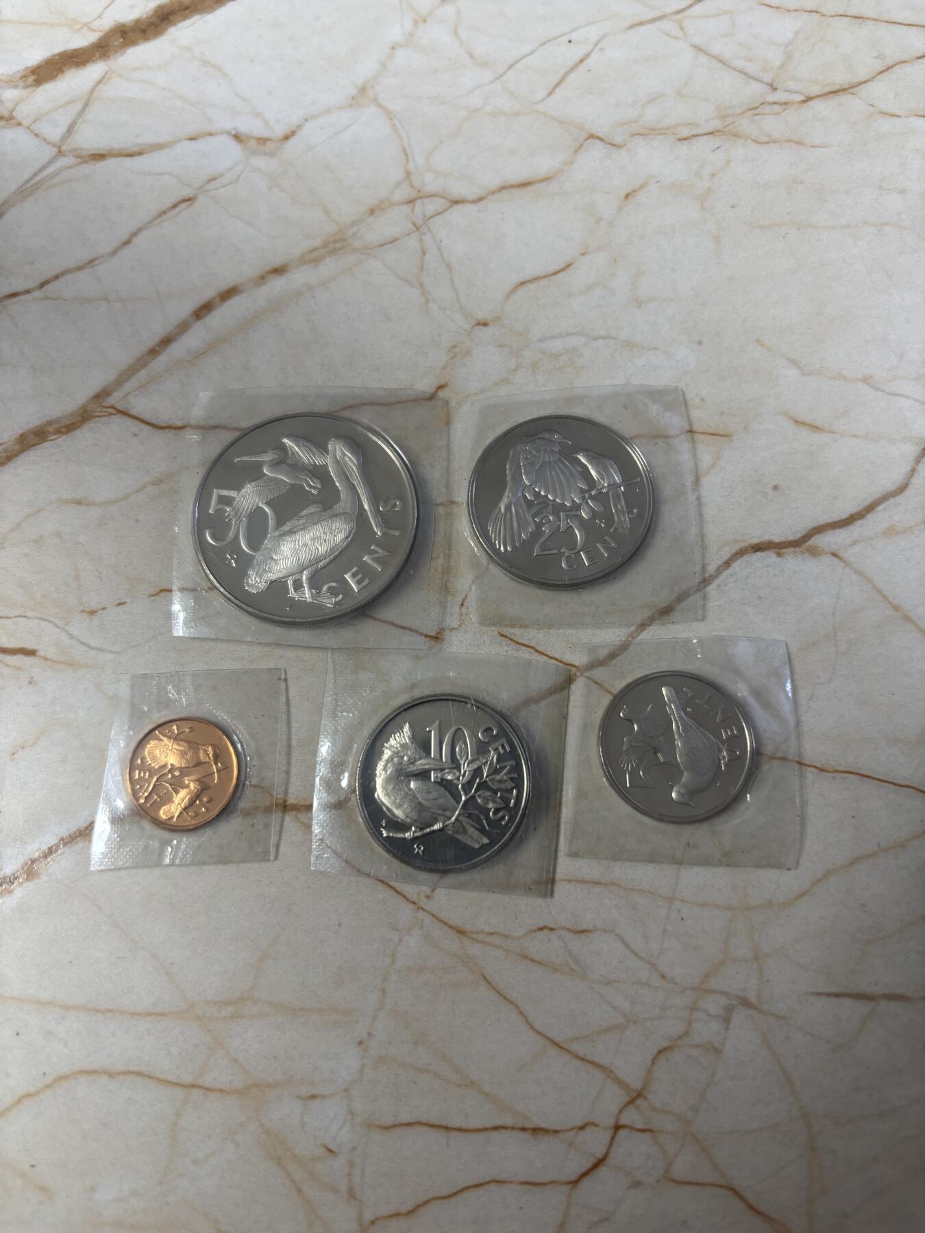 第190期拍卖 维尔京1974年纪念币5枚套