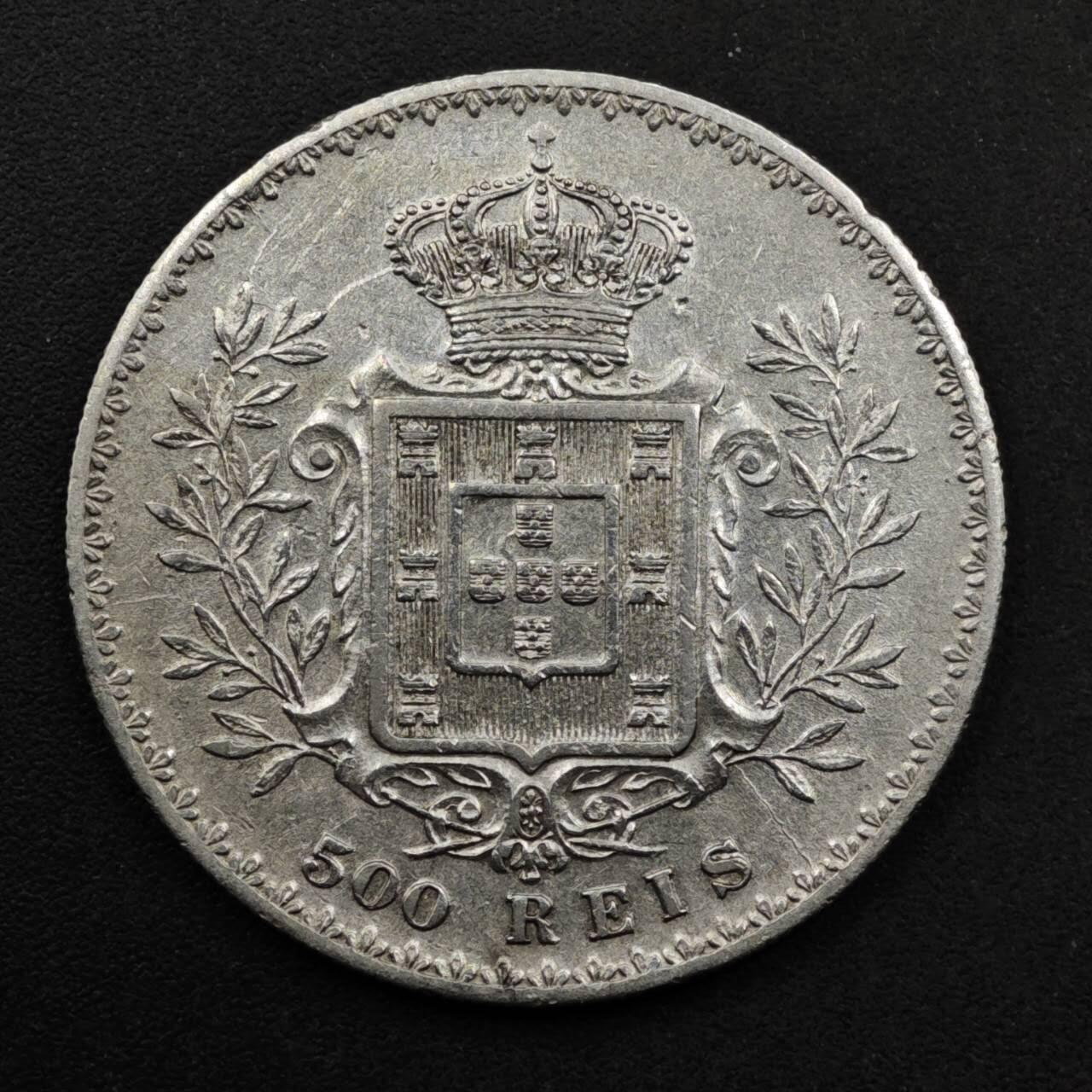 【淘币小摊】实时拍第八百六十一拍   银币套币场   满百包邮可预留二周 每周一统一发货   葡萄牙1891年500瑞斯银币
