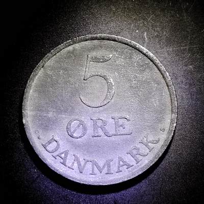 稀少丹麦1957年５欧尔锌币27ｍｍ保真按图发货8512 - 稀少丹麦1957年５欧尔锌币27ｍｍ保真按图发货8512