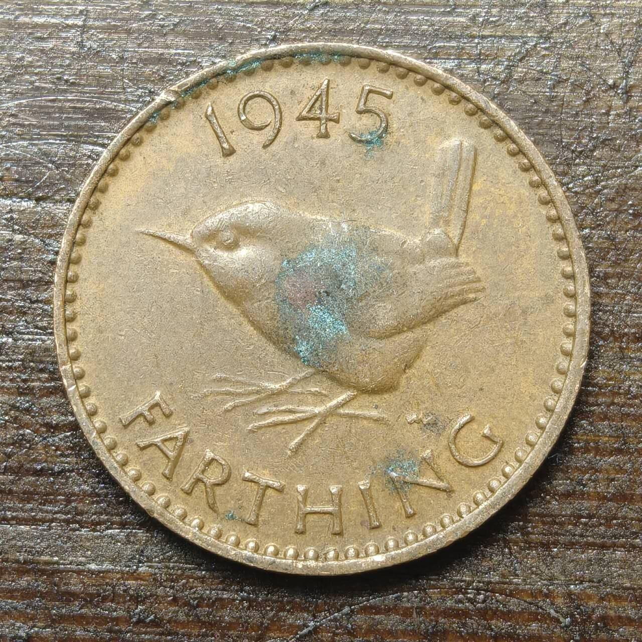 【铜匠收藏】★第143★散币专场 不寄存，30包邮。不满30元，支付5元运费。《接受代拍 代送NGC评级》 31【无寄存】英国 1945年 乔六 1法新
